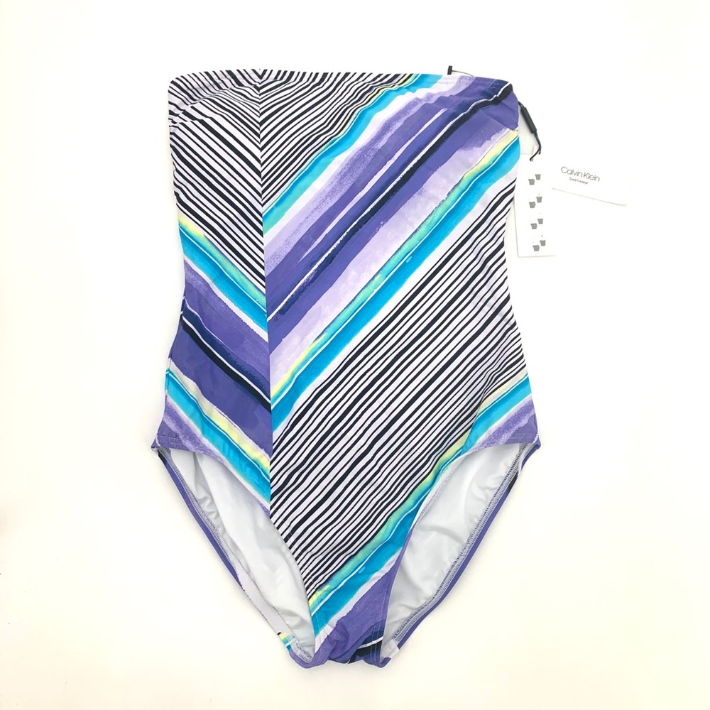 4/$25 Calvin Klein Tummy Control One Piece Swimsuit - Picture 2 of 3